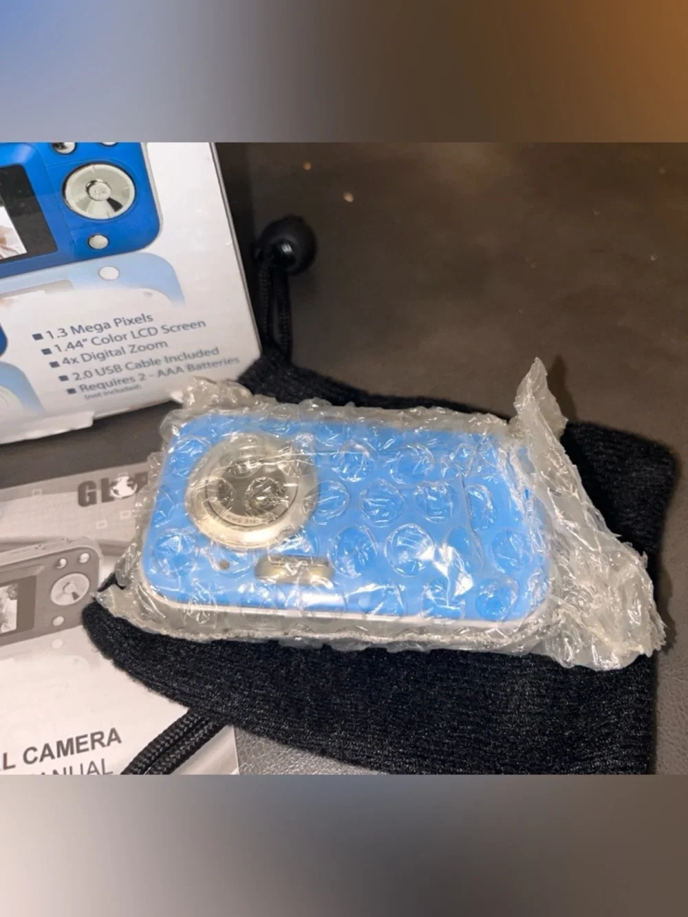 Blue Digital Camera - Compact Point & Shoot